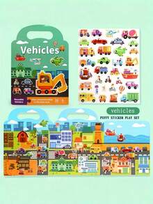 Wielokrotnego użytku książeczka z naklejkami wodoodporna, dwustronna, motywy ze zwierzętami, scenariusze sportowe, rozwój kreatywności, aktywność poznawcza dla dzieci 3+, przyjazna w podróży, zabawa, wypełniacze do skarpet świątecznych, pomysły na prezenty, rustykalny rdzeń, estetyczne must-have - Wielokolorowe - Zobacz 18