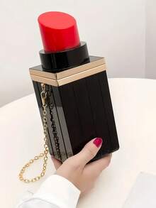 Chic Mini Lipstick Crossbody Bag, Women's Fashion Novelty Purse, Perfect Gift For Best Friend, Evening Banquet & Special Occasions Must-Have Accessory - Multicolor - View 5