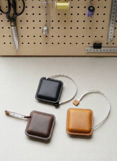 1 件手工卷尺 - 便携式卷尺，适用于建筑师、建筑工人、DIY 爱好者、日常携带 - 耐用工具、建筑工具、乡村风情、手工工艺品、测量包、建筑配件