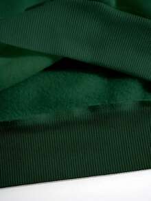 Sudadera casual para mujer con cuello redondo y manga larga, diseño holgado, material cómodo, bordado de mariposa, primavera otoño, uso diario - Verde - Ver 5