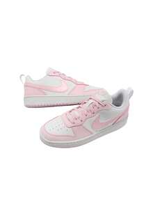 Nike Court Borough Low Recraft Kids Sneakers White Pink DV5458 - White/Pink Foam - View 3