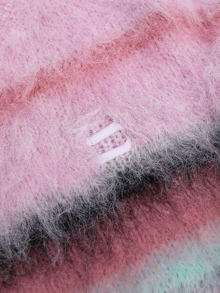 NEON BLANC 品牌 - 男士新款条纹套头毛衣 - 时尚休闲 - 宽松版型 - 建议手洗或干洗 - 粉色 - 查看 1