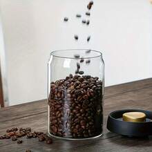 4/2/1个真空密封罐，咖啡豆储存瓶，厨房食品，谷物，茶叶，玻璃罐，密封容器，厨房配件，保鲜罐，厨房用品，玻璃储物容器，咖啡豆真空密封玻璃罐，压力泵储物罐，防潮储物罐，防潮真空压榨玻璃罐 - 彩色 - 查看 6