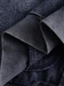 PAVTROS Áo hoodie nam Pavtos phong cách đường phố, làm từ vải cotton, chất liệu giả denim, xử lý mài bạc kiểu cổ điển, họa tiết đính đá lấp lánh, thời trang đường phố, phong cách rapper, phối đồ sành điệu, trang phục thường ngày, quà tặng ngày lễ, quà tặng bạn trai. - Màu xanh hải quân - Xem 7