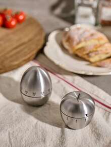 Cirelle 1pc Mechanical Kitchen Timer, Egg-Shaped 60-Minute Countdown Timer, No Electricity Needed, Baking & Cooking Reminder For Students