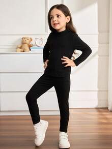 Emery Rose Kids Emery Rose Kids Bộ 3 áo khoác kẻ caro thời trang đô thị cho bé gái, áo phông dài tay, quần dài, thích hợp cho các buổi đi chơi thường ngày, tụ tập, tiệc tùng, kỳ nghỉ, mùa thu/đông - Màu Khaki - Xem 8