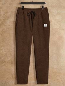 Manfinity VCAY 2pcs/Set Men's Loose Knit Casual Long Sleeve Jacket And Pants Suit Brown Set Men Earthy Clothes Men Mens 2 Piece Outfits Men 2 Piece Set Spring Fall Men 2 Piece Set Brown