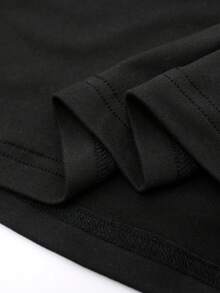 NEON BLANC Men's Graphic T-Shirt With Patchwork Design, 2 In 1 Style, Long-Sleeved, Street Fashion, Crew Neck Long-Sleeved Top - Multicolor - View 7