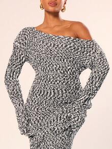 MUSERA Vestido de suéter de punto grueso y holgado, estilo casual y lindo para primavera, verano, vacaciones, aeropuerto, otoño, invierno y uso diario en la oficina, elegante para la primavera - Multicolor - Ver 4