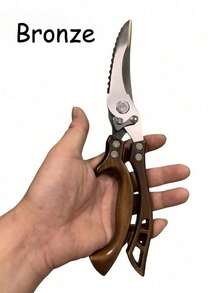 1 件升级版重型不锈钢厨房剪刀，超锋利多用途剪刀，专业家禽剪刀，适用于骨头、鸡肉、鱼、火鸡、蔬菜、烧烤剪刀，四种颜色可供选择