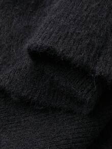 DAZY Women's Sleeveless Fitted Knit Top - Black - View 6