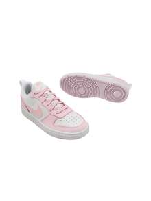 Nike Court Borough Low Recraft Kids Sneakers White Pink DV5458 - White/Pink Foam - View 4