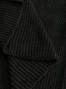 SHEIN 孕妇罗纹针织蝴蝶结荷叶边下摆时尚百搭背心