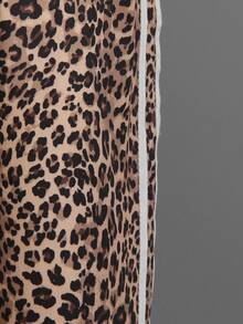 2pcs/Set Toddler Girls' Butterfly Pattern Crew Neck Long Sleeve Sweatshirt And Leopard Print Pants Set, Casual Autumn/Winter - White - View 7