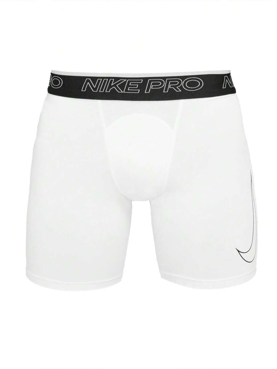 Nike Pro Men's Dri Fit Shorts White - Black and White - View 1