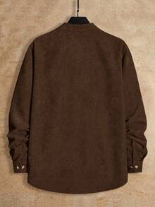 Manfinity VCAY 2pcs/Set Men's Loose Knit Casual Long Sleeve Jacket And Pants Suit Brown Set Men Earthy Clothes Men Mens 2 Piece Outfits Men 2 Piece Set Spring Fall Men 2 Piece Set Brown