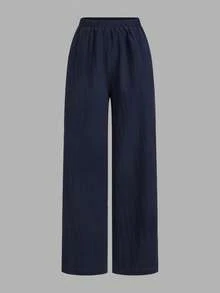 SHEIN LUNE 女士休闲条纹衬衫和裤子三件套/组 冬季女装 休闲套装 两件套 工作服 夏季休闲装 - 彩色 - 查看 8
