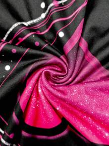 EMERY ROSE Standard Fit Round Neck Heart Print Black Long Sleeve T-Shirt - Multicolor - View 7