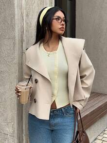 SHEIN EZwear Áo hai dây dệt kim màu trơn tối giản dành cho nữ, thích hợp mặc hàng ngày, mùa hè - Màu vàng - Xem 6