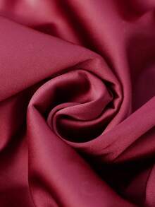 SHEIN LUNE 女款休閒果醬紅套頭上衣 紅色上衣 女款休閒上衣 夏季新年派對上衣 休閒女款 - 酒紅色 - 查看 7