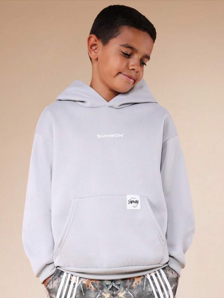 Number 93 Print Hoodie With Pocket