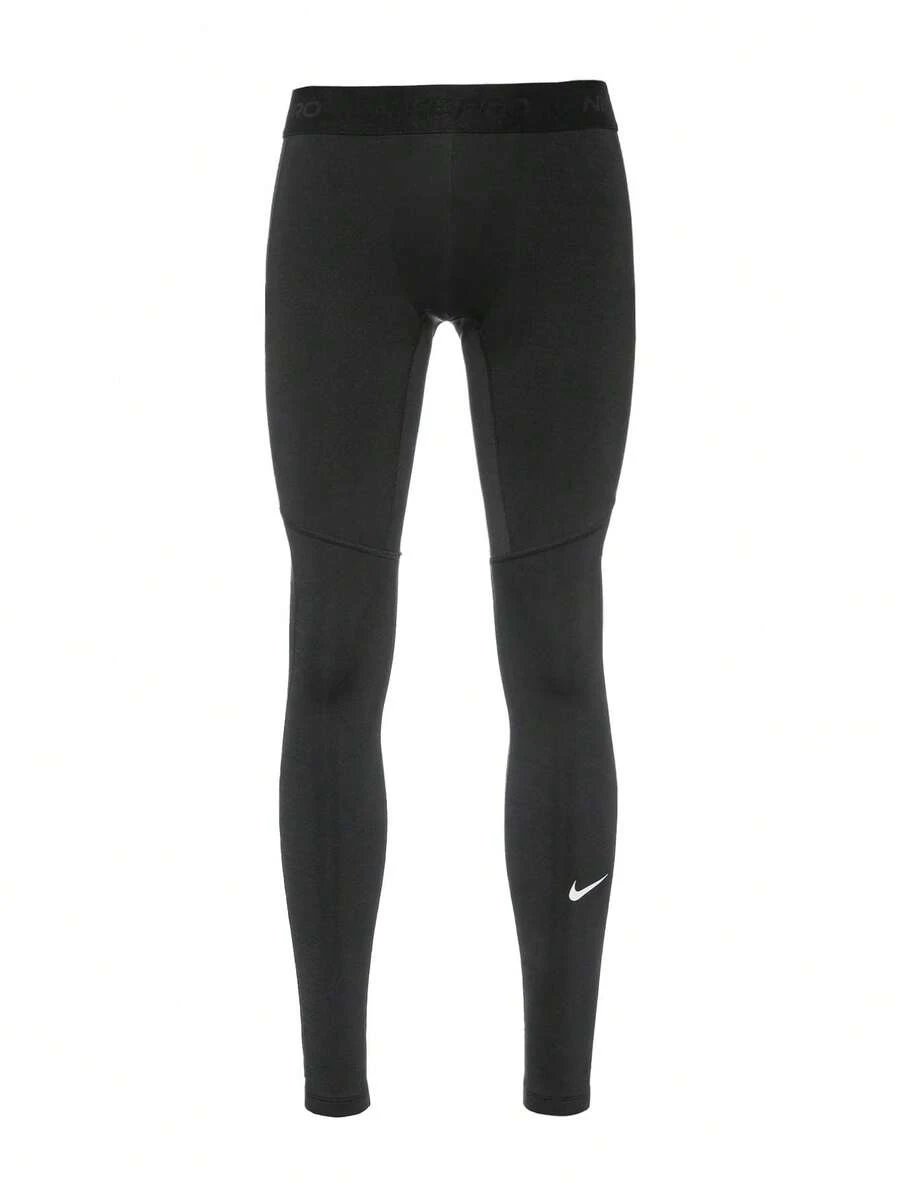 Nike Pro Warm Men's Tights Black - Black and White - View 1
