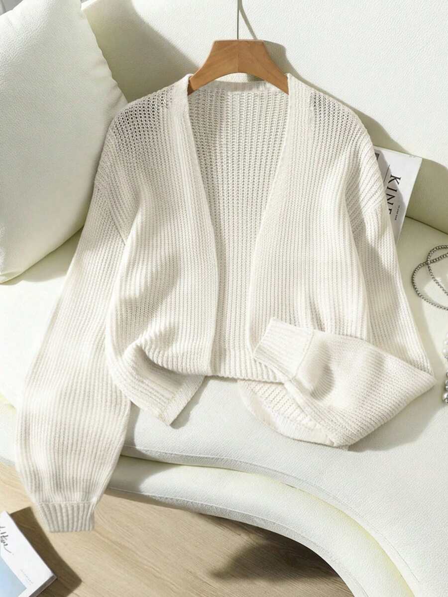 Franclia Batwing Sleeve Casual Design Cardigan,Long Sleeve Tops Fall Winter Cloth For Women - Beige - View 1