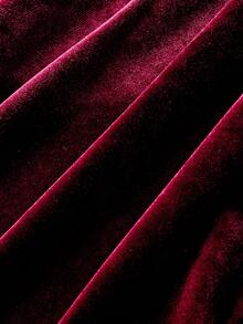 SHEIN MOD 红色露肩丝绒连衣裙，饰以亮片刺绣，尽显奢华皇家风范，Y2K风格，完美适用于约会之夜、派对、皇家盛典、节日庆典及生日穿着。 - 紅色 - 查看 4