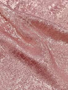 Rafferiza Metallic V-Neck Blouse For New Year Holiday Party Clothes - Pink - View 4
