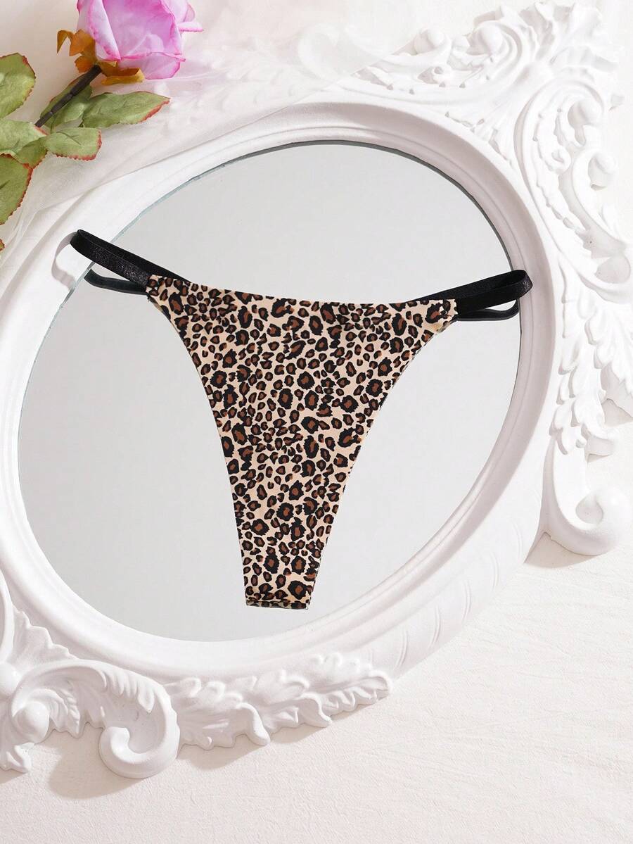 Seamless Sexy Leopard Print G-String, Minimalist & Fashionable, Suitable For Summer ClassicAnimalPrint - Multicolor - View 1