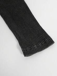 NEON BLANC Men's Casual Printed Crew Neck Long Sleeve T-Shirt - Black - View 7