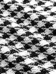 Ellevyn 女士秋冬两件套，羊毛混纺外套搭配褶裥网纱裙，优雅的办公室/通勤公主风，高品质 - 黑與白 - 查看 11