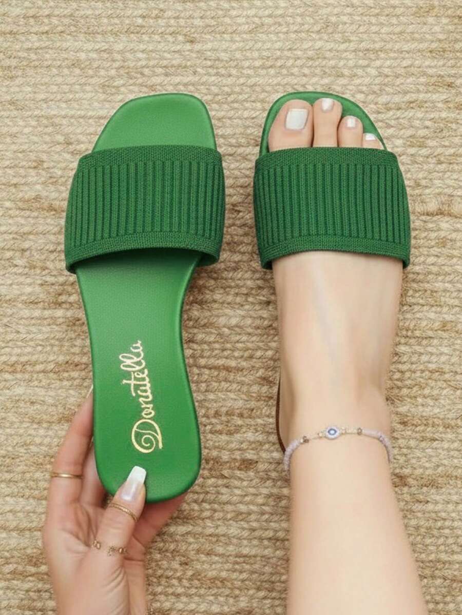 Women Flat Sandals - verde - View 1