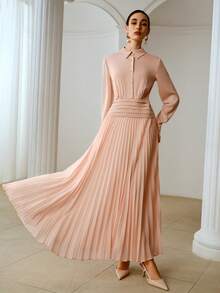 ZEYLAH 二合一网眼拼接连衣裙，春夏款 - 粉色 - 查看 5