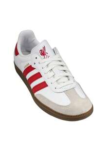 Adidas Samba Men's Casual Athletic Shoes Rubber Outsole Lightweight Snug Fit Running Street Style Office White JQ4041 - 雲白/草莓紅/口香糖 - 查看 2