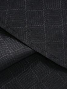 Manfinity Mode Áo sơ mi nam cỡ lớn thời trang thường ngày, cổ đứng, cài nút, tay dài, phù hợp cho công sở, đi làm, dự tiệc. Có thể phối với quần tây hoặc vest để dự tiệc, đám cưới, tuần trăng mật. Quà tặng ngày Valentine, quà tặng bạn trai. Áo sơ mi nam họa tiết, áo sơ mi nam công sở, áo sơ mi nam cao cấp, áo sơ mi đen nam, áo sơ mi thiết kế. - màu đen - Xem 8