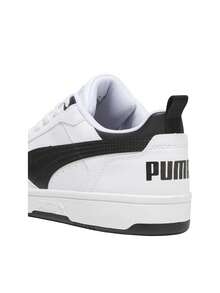 Puma Rebound V6 LowTrack Men's Sneakers Black White 39232802 - White- Black- Black - View 4