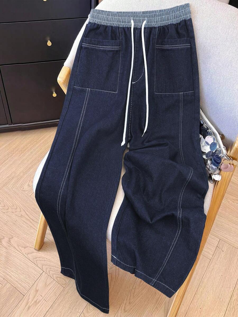 GlowEve Women's Solid Color Casual Denim Jeans