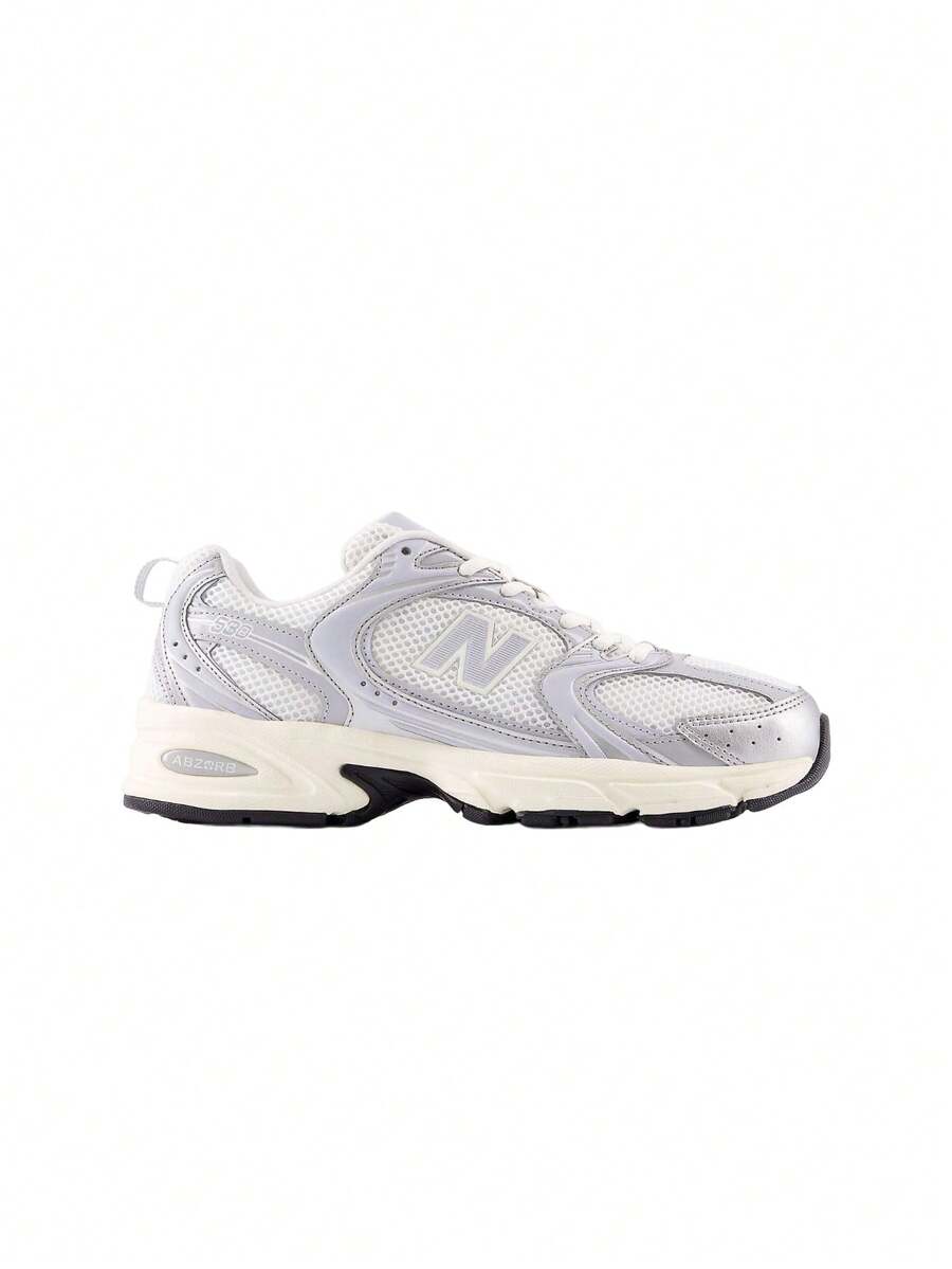 New Balance Giày thể thao unisex 530 màu bạc ánh kim U530 - Màu Xám nhạt - Xem 1