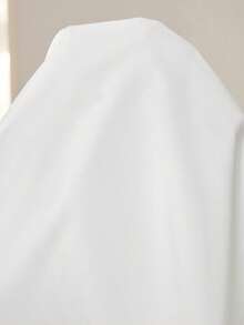 MaterniWear 孕妇纯色长袖休闲衬衫哺乳连衣裙 - 白色 - 查看 5
