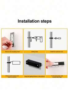 Mini Solar Wall Lights, 1 LED/2 LED/3 LED/4 LED, Solar Power Sensor, Auto On From Dusk To Dawn - Black - View 8