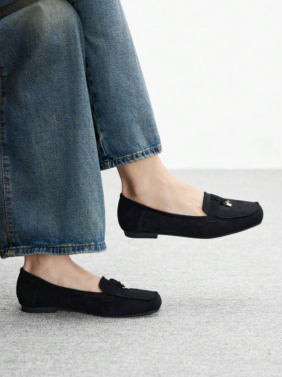 CUCCOO BIZCHIC Women's Casual Solid Color Loafers For Christmas