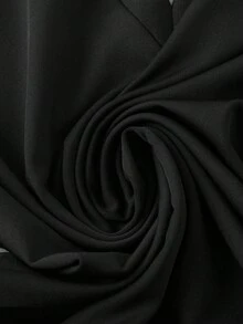 INAWLY 女士休闲撞色短袖T恤 - 黑與白 - 查看 4