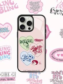 THE POWERPUFF GIRLS X SHEIN 1pc Cute And Creative Cartoon Collaboration With A Cat Pattern, High-End Texture, Simple, Fully Transparent, Shockproof And Fashionable Phone Case. Halloween And Christmas Gift, Compatible With IPhone - Multicolor - View 1