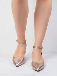 Women Heeled Sandals - Gold - View 3