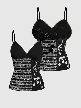 J-Fashion Top amovible en fausse fourrure Gyaru Y2K Abby pour femmes, convient pour les tenues d'hiver