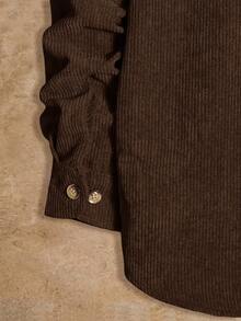 Manfinity VCAY 2pcs/Set Men's Loose Knit Casual Long Sleeve Jacket And Pants Suit Brown Set Men Earthy Clothes Men Mens 2 Piece Outfits Men 2 Piece Set Spring Fall Men 2 Piece Set Brown