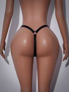 AltCore Culotte tanga sexy et  pour femmes - Noir - Voir 2