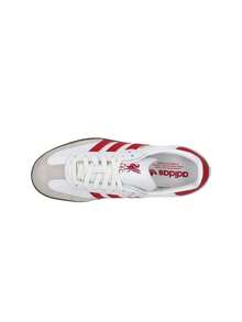 Adidas Samba Men's Casual Athletic Shoes Rubber Outsole Lightweight Snug Fit Running Street Style Office White JQ4041 - 雲白/草莓紅/口香糖 - 查看 3