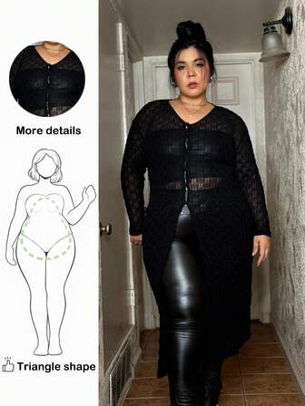 Truni 春夏季大码飘逸长款外套